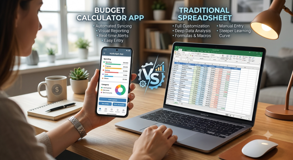 Household budgeting app vs Spreadsheet